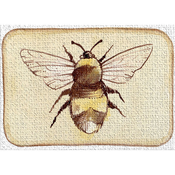 East Urban Home Bee Brown Area Rug | Wayfair